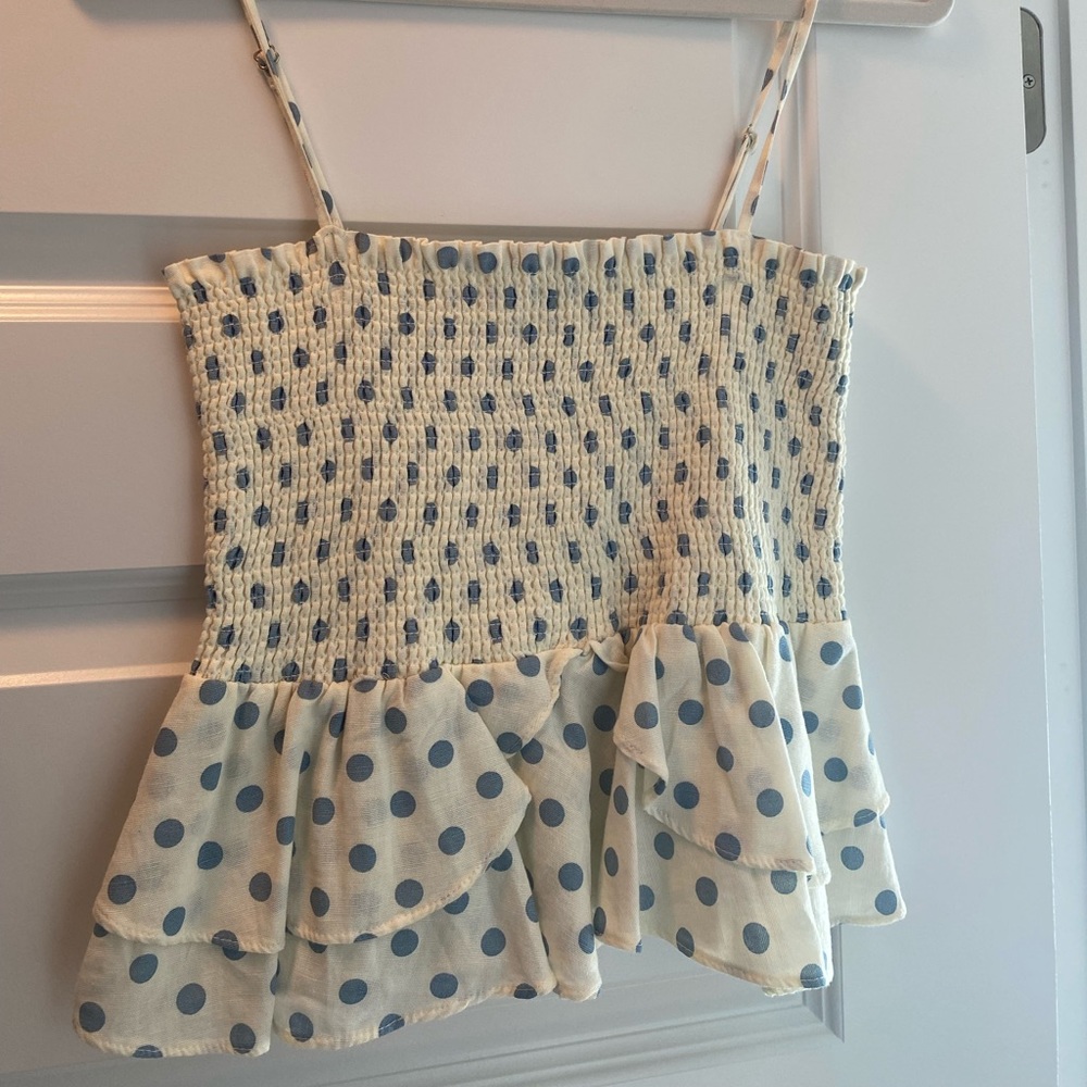Zara polka dot top